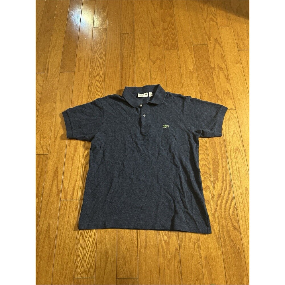 Lacoste Men's Blue Classic Fit Short Sleeve Cotton Polo Shirt Sz 4 Medium